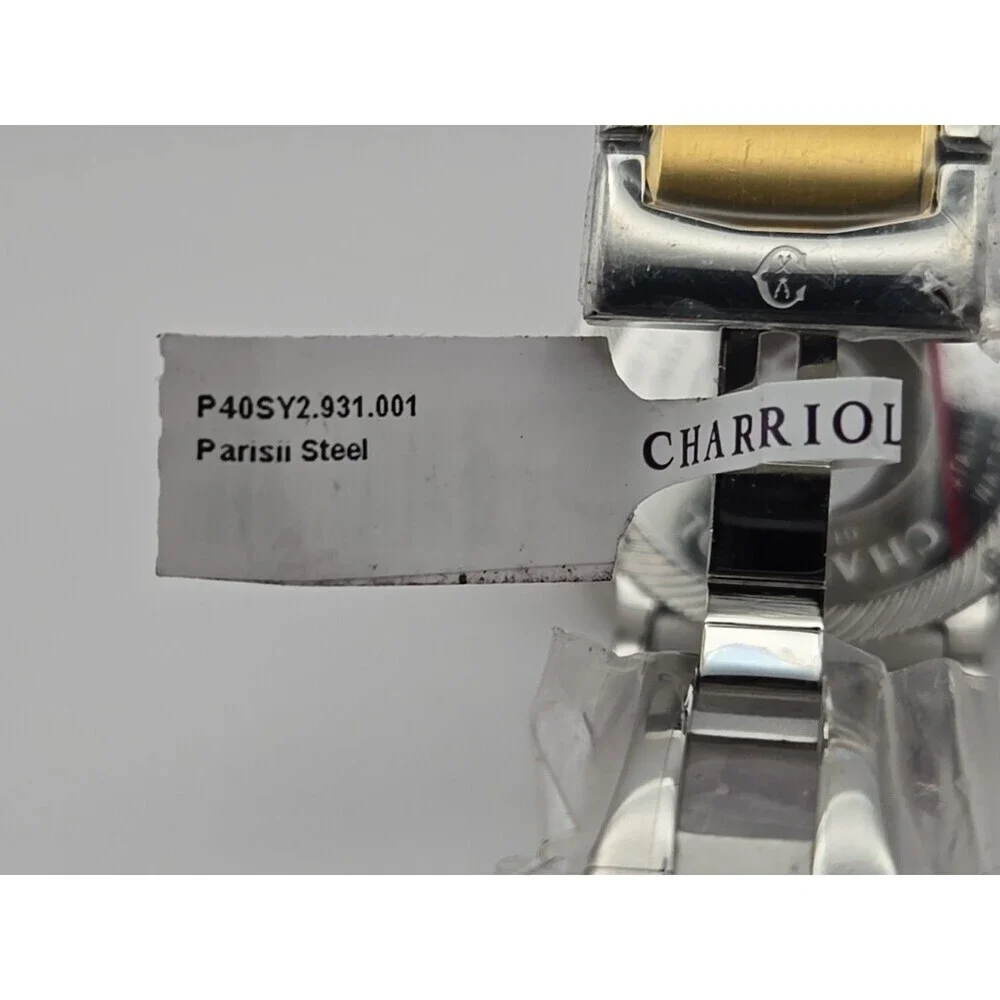 Charriol Parisii Two Tone Steel Silver Dial Quartz Mens Watch P40SY2.931.001